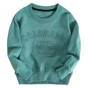 เสื้อสเวตเตอร์คอลเลกชั่นผ้าฝ้ายมีฮู้ด3D ลายนูนคอกลมพิมพ์พัฟโลโก้สีพื้นเสื้อกันหนาวสำหรับฤดูหนาว - Product Image 1