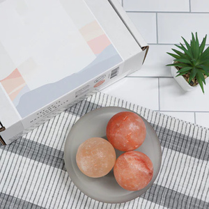 หิมาลายันชุดหินนวดบำบัดแบบอุ่นหรือเย็นสำหรับทำสปาธรรมชาติสำหรับขัดสบู่เกลืออาบน้ำและผ่อนคลาย - Product Image 3