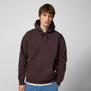 Sweat à capuche décontracté 100% coton Streetwear pull-over polaire pour hommes Vente en gros logo personnalisé impression broderie plaine sweat à capuche - Product Image 1