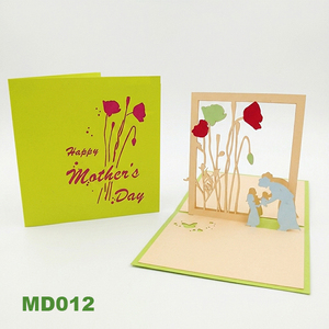 3D Pop-up <b>Handmade</b> <b>Paper</b> Craft Greeting Card Matte Varnishing for Mother's Day Father's Day Baby Shower Valentine's Day-Mom Baby - Product Image 6