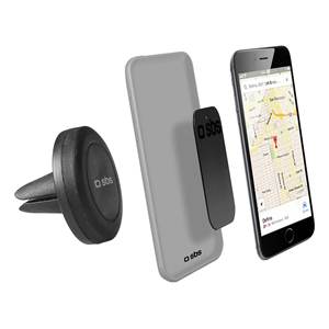 Soporte Magnético para Teléfono Móvil TESUPPUNIVAIRMAG Negro con Enchufe - Product Image 3