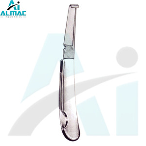 ALMAC Couteau à sabot à manche en acier inoxydable Équipement maréchal-ferrant durable pour chevaux, bovins et animaux d'élevage Soins des sabots - Product Image 1