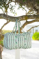Sac de voyage tactique en coton écologique de luxe matelassé fait main pour femme, fermeture éclair, grande capacité