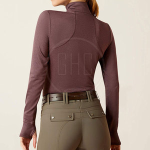 Camisas de Montar de Algodón/Poliéster de Alta Calidad, Color Personalizado, Manga Larga, Secado Rápido, Transpirables, Cómodas, OEM Personalizado - Product Image 2