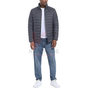 Chaqueta acolchada con aislamiento para hombre al por mayor abrigo de invierno ligero a prueba de viento repelente al agua nailon transpirable poliéster suave - Product Image 3