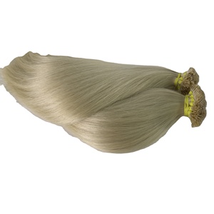 Extensions de cheveux humains Remy vierges et bruts, cuticules alignées, cuticules complètes, pré-collées, kératine, ongles, bout en U, vente en gros - Product Image 1