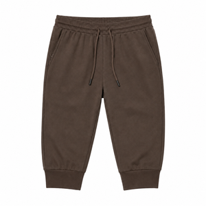 Pantalon Capri Jogger Décontracté pour Homme, Taille Haute, en Mélange de Coton, avec Cordon de Serrage, Tissu Respirant et Écologique, Ourlet Relevé, Taille XXS - Product Image 3