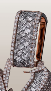 Colgante de Plata de Ley con Incrustaciones de Moissanita, Colgante Personalizado con Incrustaciones de Moissanita, Joyería de Colgante Hip Hop Hecha a Mano con Moissanita - Product Image 3