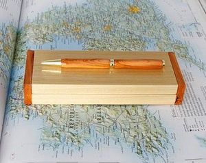 High Quality Luxury Gift Pen Set Handmade Bamboo Wooden Pen with Custom <b>Engraved</b> Logo and Wooden Box Eco-Friendly - Product Image 3
