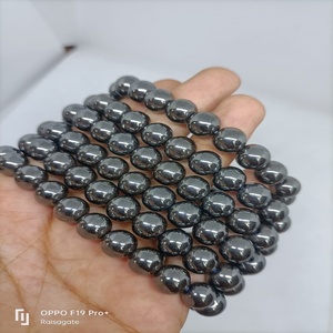 Hematite Bead <b>Bracelet</b> Polished Metallic Gemstone Jewelry Handmade Stretch Crystal <b>Bracelet</b> for Everyday Style and Wellness - Product Image 4