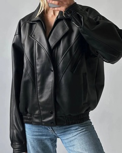 Chaqueta de Cuero Genuino Extra Grande y Delgada para Hombre y Mujer, con Cierre de Cremallera, Duradera, Suave y Elegante, para Usar en la Oficina - Product Image 2