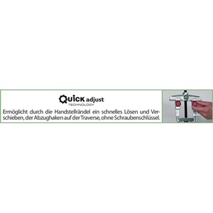 Extracteur KUKKO 20-10+ Profondeur de serrage 100 mm Largeur de serrage 120 mm Poids 1,44 kg Outil d'atelier pour 4,5 t - Product Image 3