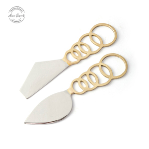 Decorative Leaf Handle Cheese Spreaders Stainless Steel Blades <b>Unique</b> Design Ideal for Serving Gifting and Entertaining - Product Image 6