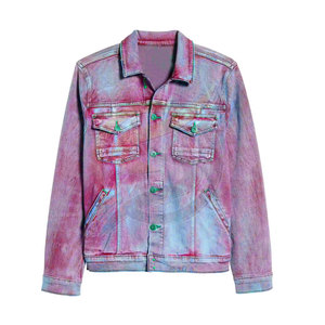 Chaqueta Vaquera para Hombre con Lavado Ácido, Prenda Exterior de Moda, Chaqueta Vaquera para Hombre con Protección Contra la Decoloración - Product Image 6