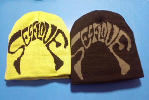 Bonnet unisexe personnalisé joyeux Noël 100% laine chaude Père Noël fourrure de renard moelleux pour adultes - Product Image 5