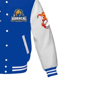 Veste d'hiver en laine de baseball de style streetwear, vente en gros, chaude, avec broderie, taille plus, respirante - Product Image 3