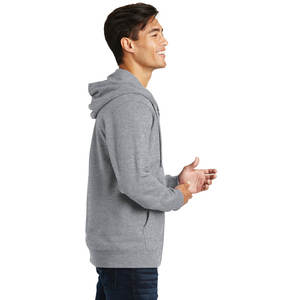 Sudaderas con capucha térmicas con cremallera de algodón 400G de nuevo estilo al por mayor con cordón - Product Image 3