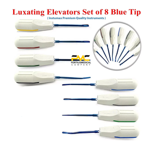Ensemble de 8 élévateurs de racines luxatrices pour la chirurgie buccale, l'extraction dentaire et les procédures d'extraction dentaire - Product Image 2