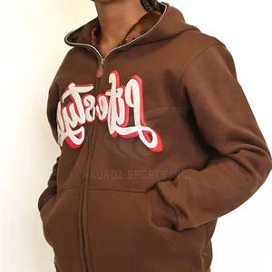 Ropa de invierno Slim Fit Puff Sudaderas con capucha de impresión de moda de bajo precio Puff Printing Basics Hoodies Made In Pakistan - Product Image 6