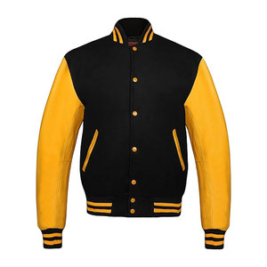 Vestes Letterman universitaires personnalisées de style américain avec col montant Service OEM d'origine écologique disponible pour l'hiver - Product Image 5