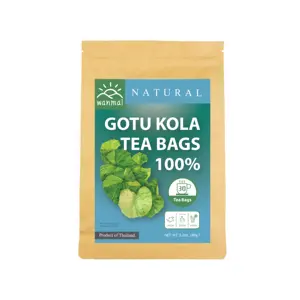 WANMAI29 Gotu kola茶支持素食和生酮饮食100% 牛皮纸浸泡袋中的真正草药
