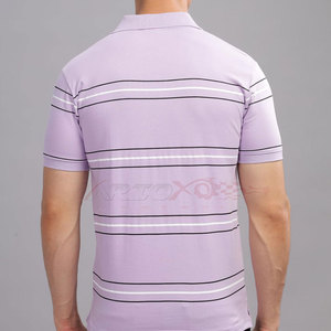 เสื้อโปโลสำหรับผู้ชายผ้าถักคอตตอนเนื้อนุ่มและเส้นใยไม้ไผ่ผ้าถักสีธุรกิจสไตล์ลำลองออกแบบโลโก้ได้ตามต้องการ - Product Image 3