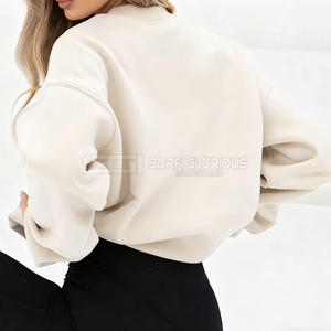 Sudadera de Algodón Cómoda para Mujer al por Mayor, Cuello Redondo, Ropa Casual, Nuevo Diseño Estampado, Básicos para Mujer, Sudaderas con Capucha - Product Image 6