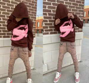 OEM personnalisé de haute qualité 100% coton Sweats à capuche surdimensionnés sérigraphiés pour hommes - Product Image 2