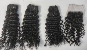 13x4 Cheveux indiens Remy traités frontaux Cheveux humains bouclés naturels non traités - Product Image 2