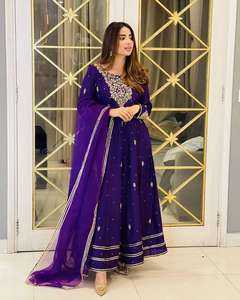 Nuevo diseñador pesado bordado Anarkali vestido de calidad superior bordado Georgette completamente cosido Gotapatti Work - Product Image 2