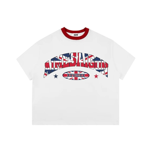 ODM OEM T-shirt unisexe oversize Boxy imprimé vêtements courte longueur version grande taille pour adolescents hommes femmes fabriqué au Vietnam - Product Image 4