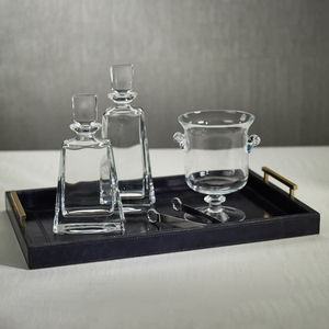 Premium <b>Black</b> <b>Tray</b> with Polished Brass Handles Ideal for Modern Dining Kitchen Use and Home Decoration - Product Image 2