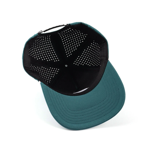 Sombrero de Golf deportivo de 5 paneles personalizado VN, agujeros cortados con láser, cuerda ajustable con logotipo bordado, Cierre trasero de plástico - Product Image 6