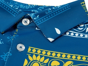 Chemise de golf pour homme à impression personnalisée, tissu tricoté extensible dans les 4 sens, séchage rapide, Vietnam OEM/ODM, fournisseur de commandes en gros de marque personnalisée 2026 - Product Image 5