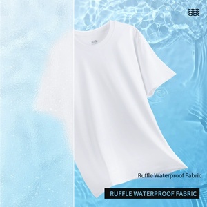 Camiseta Básica de Manga Corta con Cuello Redondo, 230g, Impermeable, de Algodón CVC, Personalizable OEM, para Hombre y Mujer, Venta al por Mayor - Product Image 4