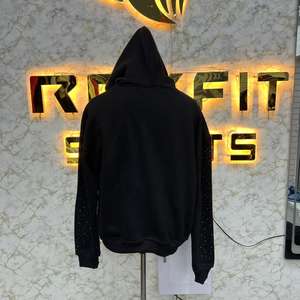 Sudadera con Capucha y Cremallera de Diseño Único, Impresión de Alta Calidad, Fabricada en Fábrica, Precio Económico, Sudaderas para Hombre - Product Image 2