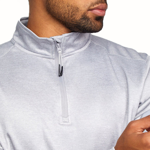 Ensemble de survêtement pour homme grande taille personnalisé avec logo, de haute qualité, respirant, séchage rapide, fermeture éclair intégrale, pour la gym et le jogging - Product Image 3
