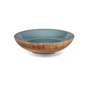 Bol en bois rond le plus vendu pour l'impression numérique de bol en bois de service de salade de conception classique d'hôtel - Product Image 5