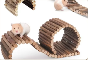 สะพานงอไม้อย่างยั่งยืนสำหรับแฮมสเตอร์-เป็นมิตรกับสิ่งแวดล้อมและทนทาน - Product Image 6