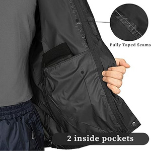 Ropa de calle para hombre, chaqueta para correr, deportes al aire libre, nailon Softshell, cortavientos tejido impermeable para hombre, diseño de logotipo personalizado - Product Image 5