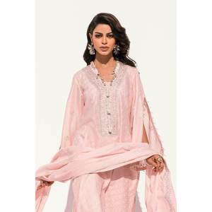 Traje de 3 piezas sin coser para mujer, bordado y estampado, modelo DN-42042 - Product Image 1