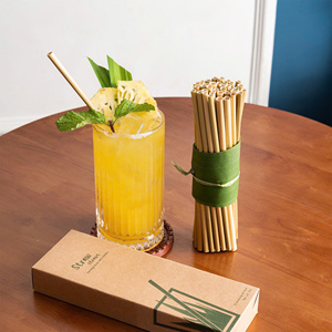 Pailles d'herbe écologiques biodégradables Vietnam/pailles à boire d'herbe avec le prix bon marché de vente en vrac et de haute qualité d'Eco2go - Product Image 3