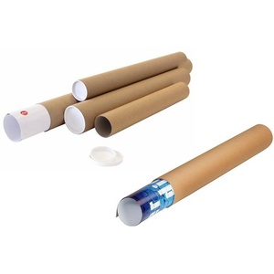 ท่อกระดาษสำหรับจัดส่ง ขนาดเส้นผ่านศูนย์กลาง 80 มม. ความยาว 610 มม. สีน้ำตาล A1 ความหนาผนัง 2 มม. ยี่ห้อ TRANSPAK แพ็ค 20 ชิ้น - Product Image 1