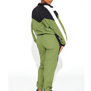 Vente chaude Logo Personnalisé Zip Up Survêtement Jogging Coupe-Vent Veste Deux Pièces Pantalon Ensemble Femmes Haute Qualité Coupe-Vent Ensemble 2025 - Product Image 6