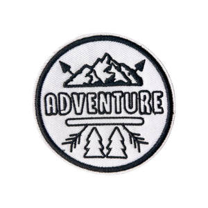 ผ้าปักลายแบบรีดติดที่เป็นมิตรกับสิ่งแวดล้อมแผ่นปะแบบออกไปผจญภัยสำหรับเสื้อผ้าดีไซน์ให้มองเห็นได้ชัดเจน - Product Image 1