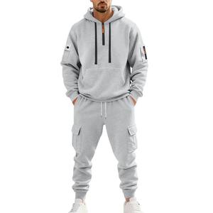 Ensemble de sport décontracté intelligent pour homme 2025 – Collection Automne/Hiver – Vêtements de fitness et de jogging – Sweat à capuche chaud – Motif imprimé pour le cyclisme hivernal - Product Image 1
