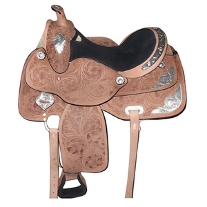 Handmade tiếng Anh-loại Phương Tây yên Bộ dụng cụ thiết kế da với vú tổng hợp dây cương cho đua thùng và cưỡi ngựa - Product Image 2