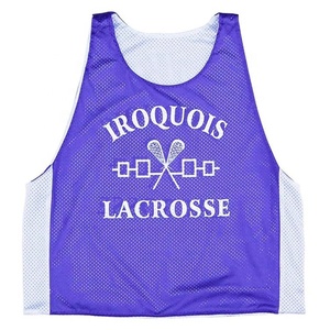 Obra de arte del cliente Unisex de buena calidad de Lacrosse Pinnies barato al por mayor de sublimación reversibles de lacrosse Jersey - Product Image 6