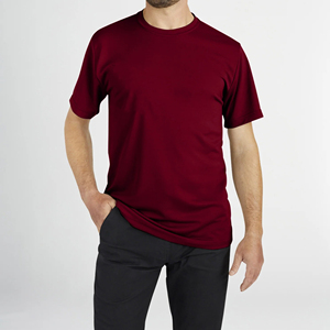 100% haute qualité hommes coupe ajustée athlétique à manches courtes T-Shirts évacuation de l'humidité chemises de gymnastique avec impression numérique tissu tricoté - Product Image 6