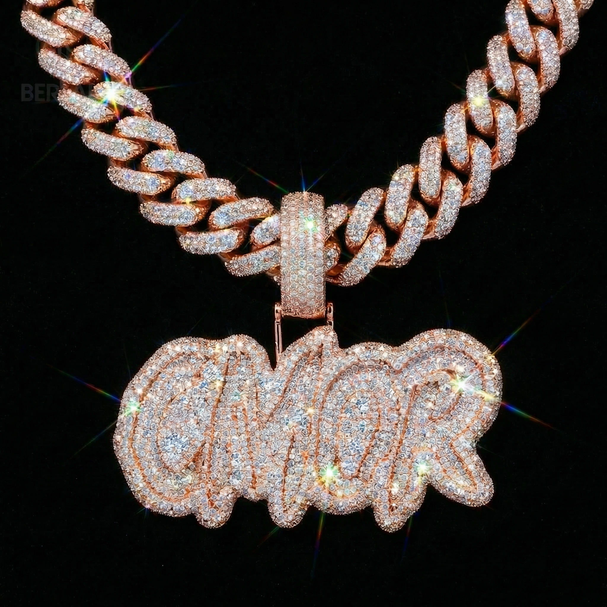 Moissanite + S925 de 3 pouces